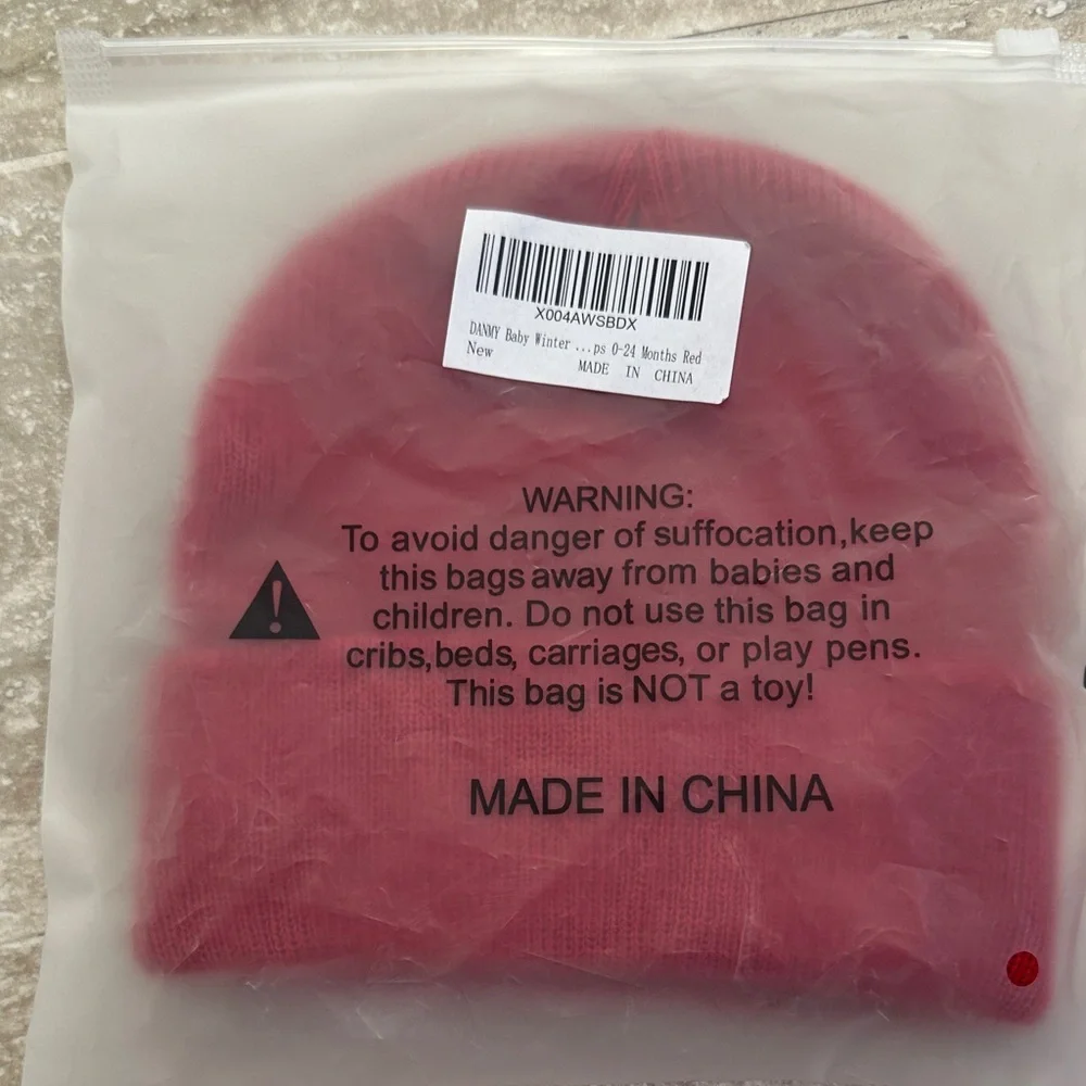 Classic Red Winter Baby Beanie hat